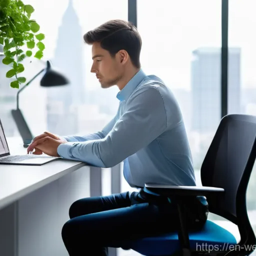 사무실에서의 주의력 향상을 위한 웰니스 - **Prompt 1: Mindful Micro-Break in a Modern Office**
"A professional, adult individual (gender-n...