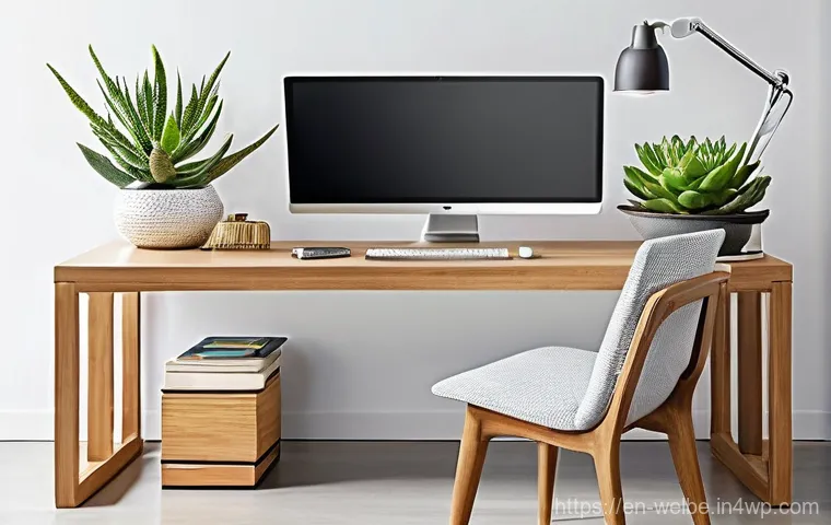 사무실에서의 주의력 향상을 위한 웰니스 - **Prompt 1: Mindful Micro-Break in a Modern Office**
    "A professional, adult individual (gender-n...