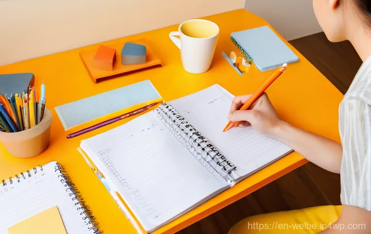 웰니스 업무 환경을 위한 색상 심리학 - A serene and focused home office environment designed for deep concentration and mental clarity. The...